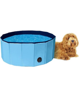 Basen ogrodowy składany dla psa 80x30cm niebieski maxxpro