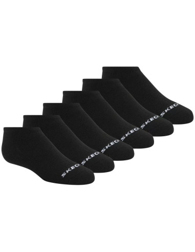 Skechers 6pk core lowcut lg socks   s118209-blk czarne 35-38