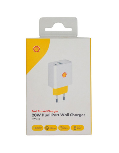 Ładowarka kostka adapter usb a i c 20w shell