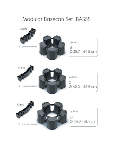 Podstawa do zbiornika na wodę deszczówkę modular 5 basecan antracyt