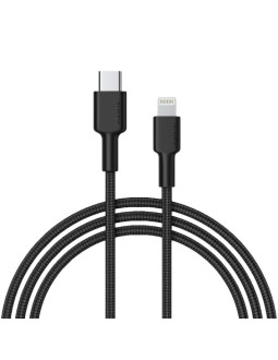 Aukey cb-cl02 nylonowy kabel usb c-lightning 1.2m