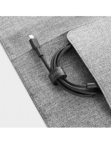 Aukey cb-cl02 nylonowy kabel usb c-lightning 1.2m