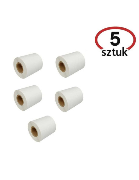 Bstech etykiety termiczne o wymiarach 60x40 mm, dostępne w rolkach po 1000 sztuk. ilość w opakowaniu wewnętrznym: 5 sztuk, białe