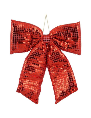 Kokarda dekoracyjna czerwona 39x50cm mica