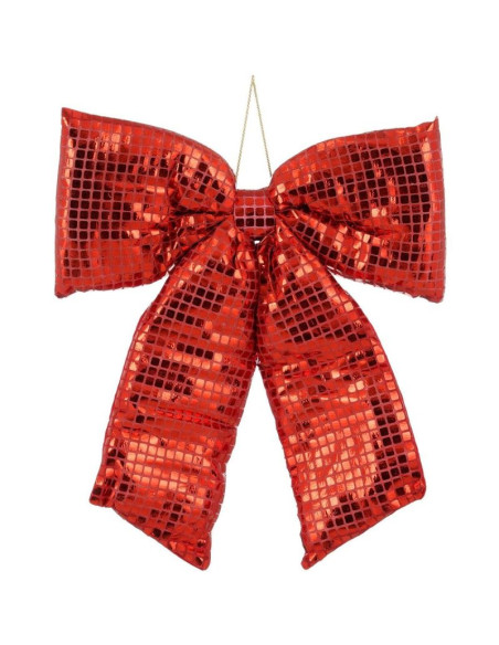 Kokarda dekoracyjna czerwona 39x50cm mica