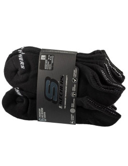 Skechers 6pk unisex 1/2 terry crew socks s118210-blk czarne 41-46