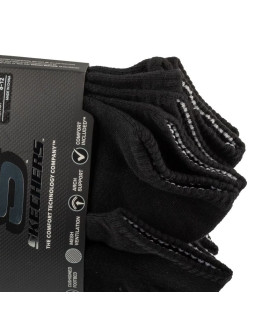 Skechers 6pk unisex 1/2 terry crew socks s118210-blk czarne 41-46 2