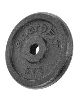 Obciążenie żeliwne czarne 5 kg enero fit fi26,5