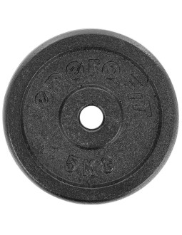 Obciążenie żeliwne czarne 5 kg enero fit fi26,5 2