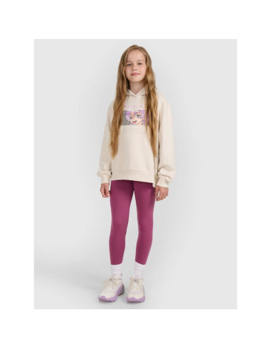 Legginsy dzianinowe dziewczęce 4f 4fjraw25ttigf291-50s