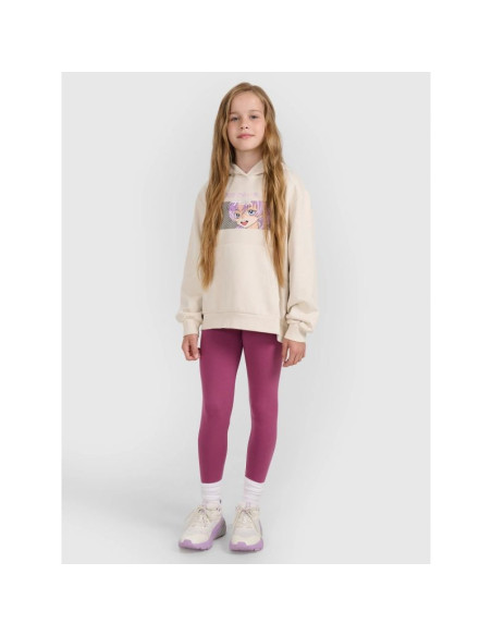 Legginsy dzianinowe dziewczęce 4f 4fjraw25ttigf291-50s