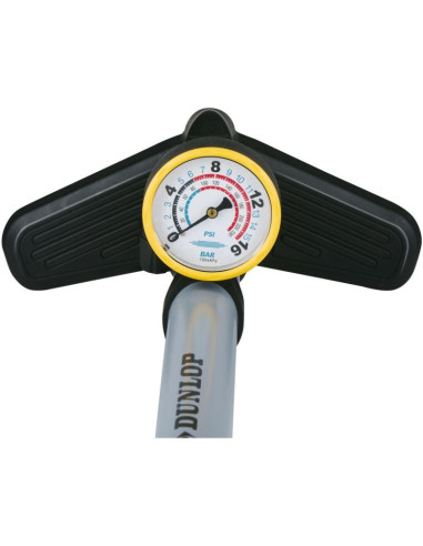 Pompka warsztatowo rowerowa dunlop 230psi (16bar) z manometrem szara
