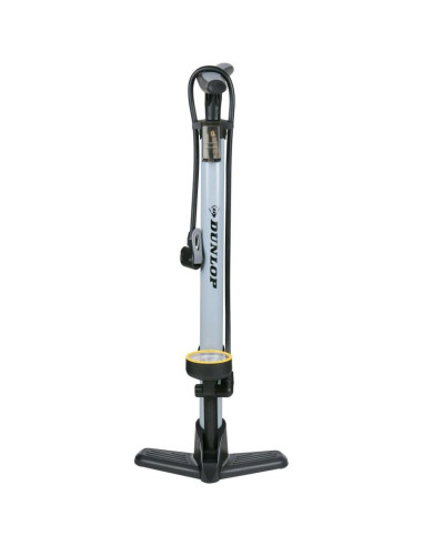 Pompka warsztatowo rowerowa dunlop 230psi (16bar) z manometrem szara