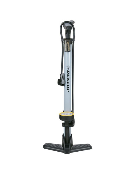 Pompka warsztatowo rowerowa dunlop 230psi (16bar) z manometrem szara