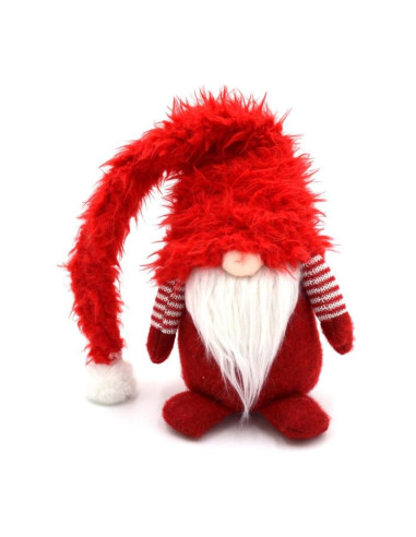 Skrzat gnom z futrzaną czapą 86cm