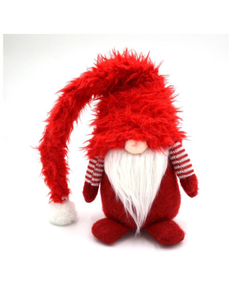 Skrzat gnom z futrzaną czapą 86cm