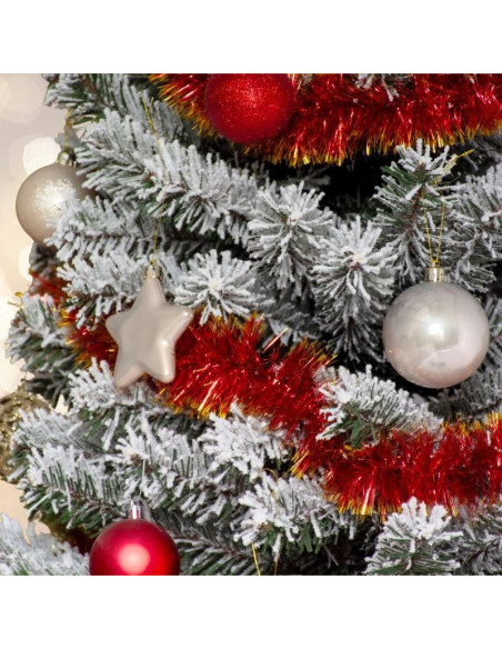 Bombka dekoracyjna plastikowa bezpieczna 40szt cream mica