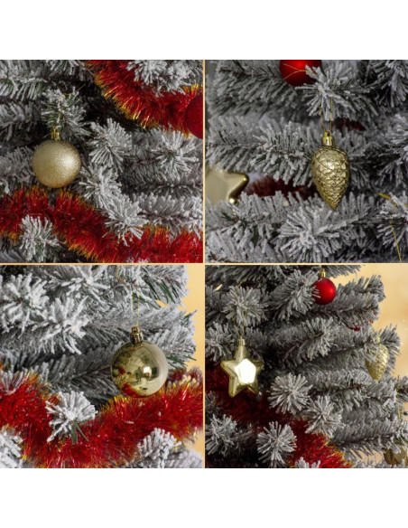 Bombka dekoracyjna plastikowa bezpieczna 40szt złota mica