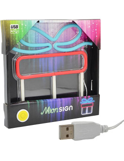 Figurka neonowa lampka prezent