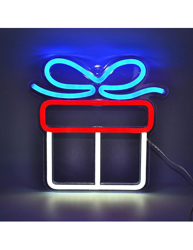 Figurka neonowa lampka prezent
