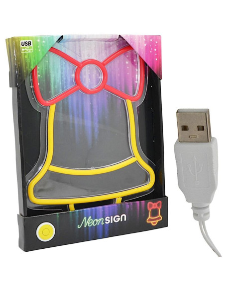 Figurka neonowa lampka dzwonek