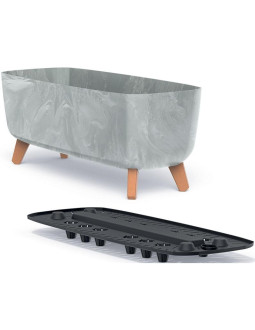 Doniczka gracia case beton effect 58x24cm 2