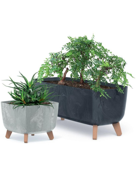 Doniczka gracia case beton effect 58x24cm