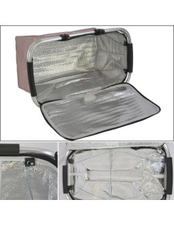 Koszyk turystyczny składany termiczny 35l redcliffs róż 2