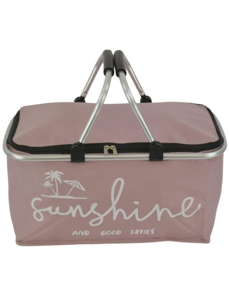 Koszyk turystyczny składany termiczny 35l redcliffs róż