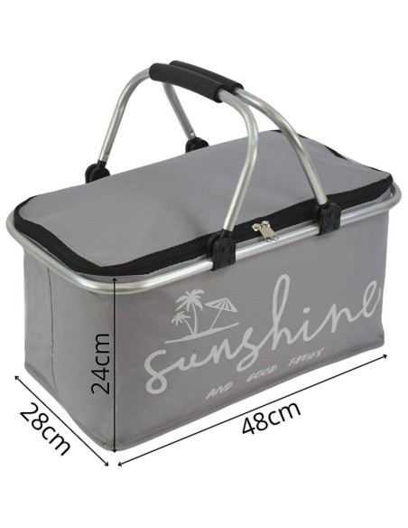 Koszyk turystyczny składany termiczny 35l redcliffs szary