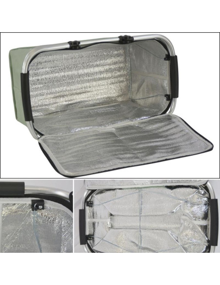 Koszyk turystyczny składany termiczny 35l redcliffs zielony