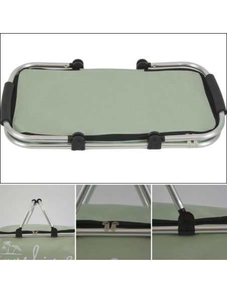 Koszyk turystyczny składany termiczny 35l redcliffs zielony