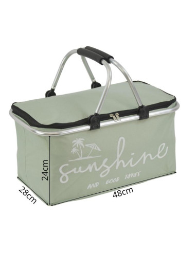 Koszyk turystyczny składany termiczny 35l redcliffs zielony