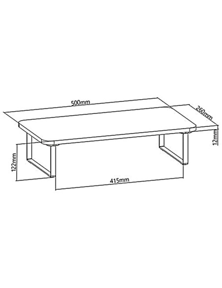 Maclean podstawka pod monitor/ laptop, max. 20kg, (500x260x122mm), mc-933 mc-933