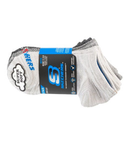 Skechers 6pk boys no terry socks s112222-gry szare 31-34