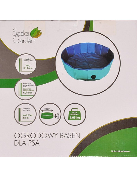 Basen ogrodowy składany dla psa 80x30cm saska garden