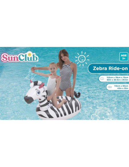 Dmuchana zebra 153x78x75cm 35488