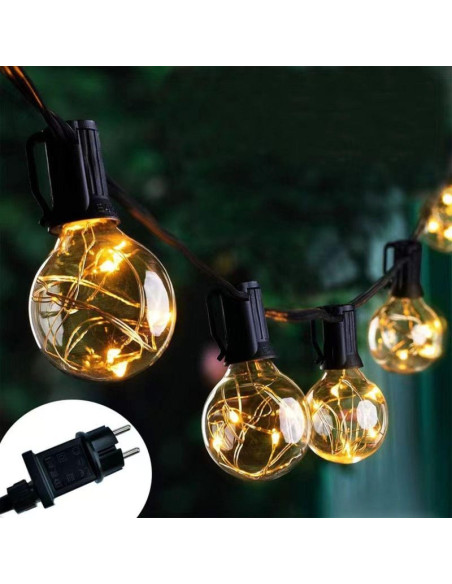Party light girlanda zewnętrzna 20 żarówek 100led 5,8m 230v