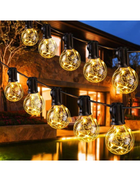Party light girlanda zewnętrzna 20 żarówek 100led 5,8m 230v