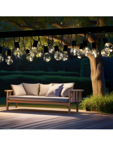 Party light girlanda zewnętrzna 20 żarówek 100led 5,8m 230v