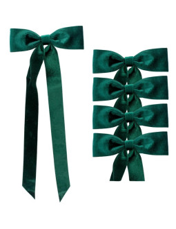 Kokarda dekoracyjna zielona 2x19x48cm 4szt mica