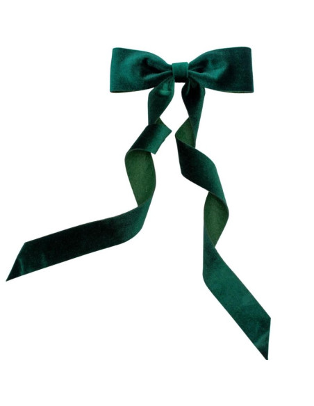 Kokarda dekoracyjna zielona 2x19x48cm 4szt mica