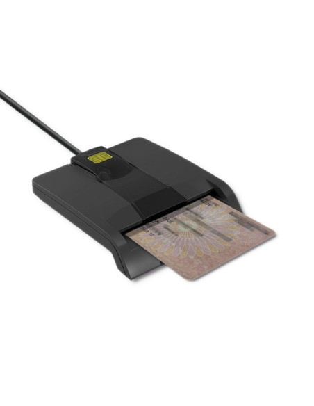 Qoltec czytnik chipowych kart id inteligentny | scr-0634 | usb typ c