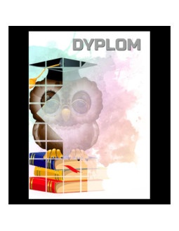 Dyplom papierowy - sowa (25 szt.) dyp157