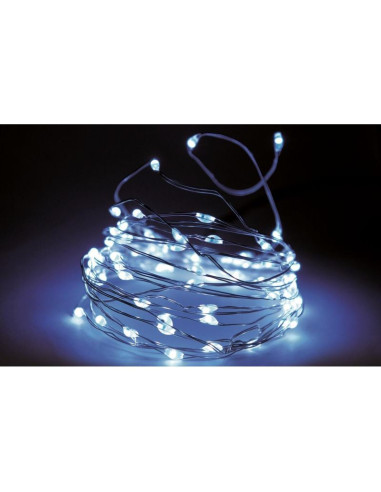 Lampki druciki girlanda 320 led zimny biały