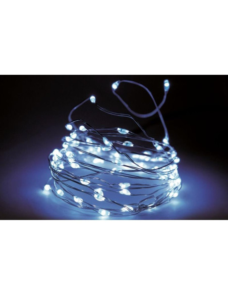 Lampki druciki girlanda 320 led zimny biały