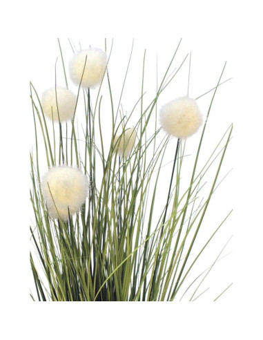 Sztuczna trawa fejka jak żywa z białymi kulkami 70 cm