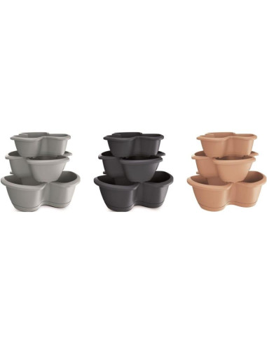 Ogród wertykalny doniczka kaskadowa - antracytowy