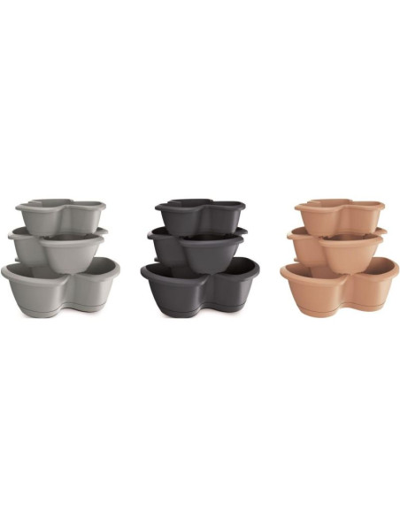 Ogród wertykalny doniczka kaskadowa - antracytowy