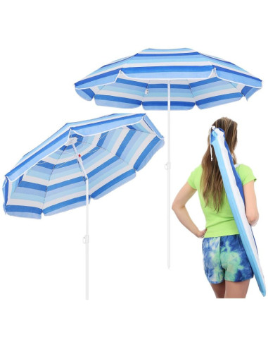 Parasol plażowo balkonowy 180cm blue line 1048819